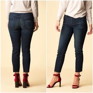 NWT AMO Stix Crop Mid Rise Ankle Skinny Jeans in Eclispe